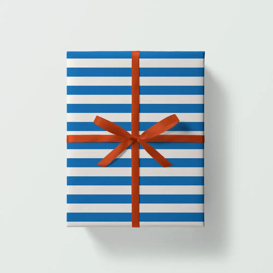 Blue Stripe Gift Wrap - PABOOM
