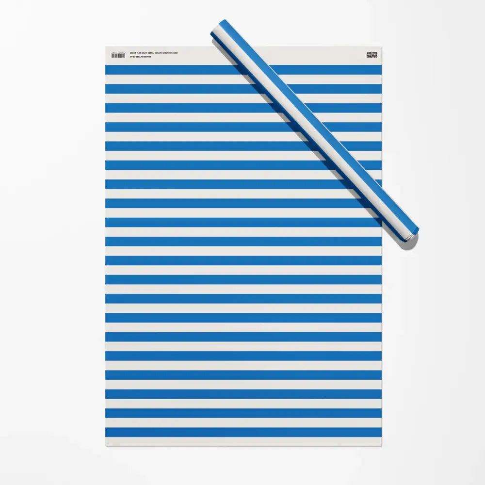 Blue Stripe Gift Wrap - PABOOM