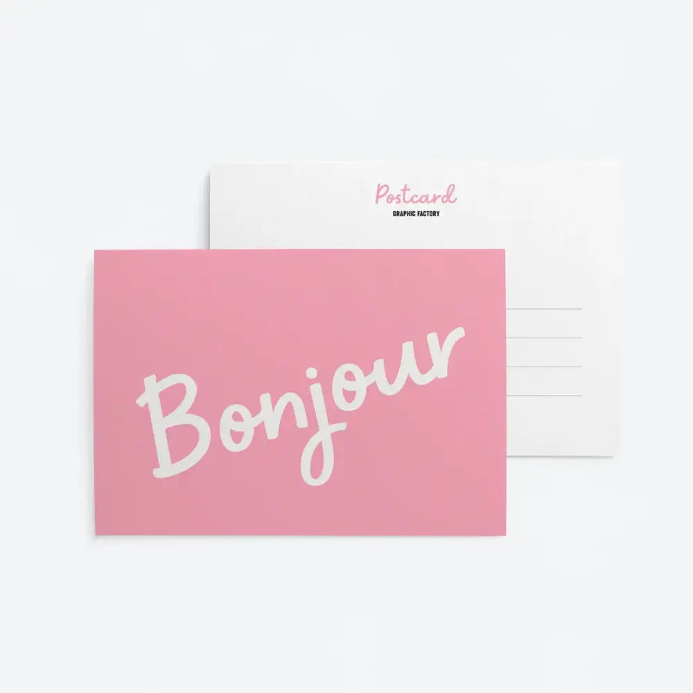 Bonjour Postcard - PABOOM