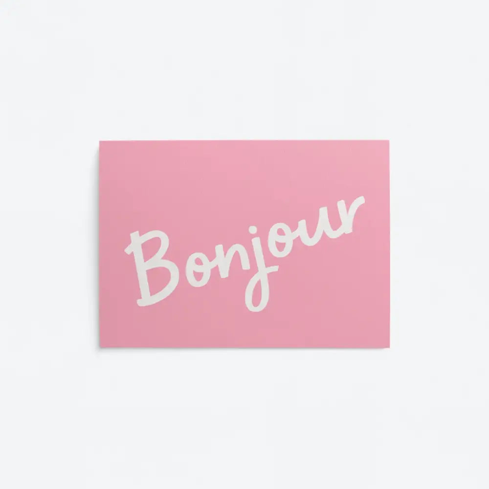 Bonjour Postcard - PABOOM