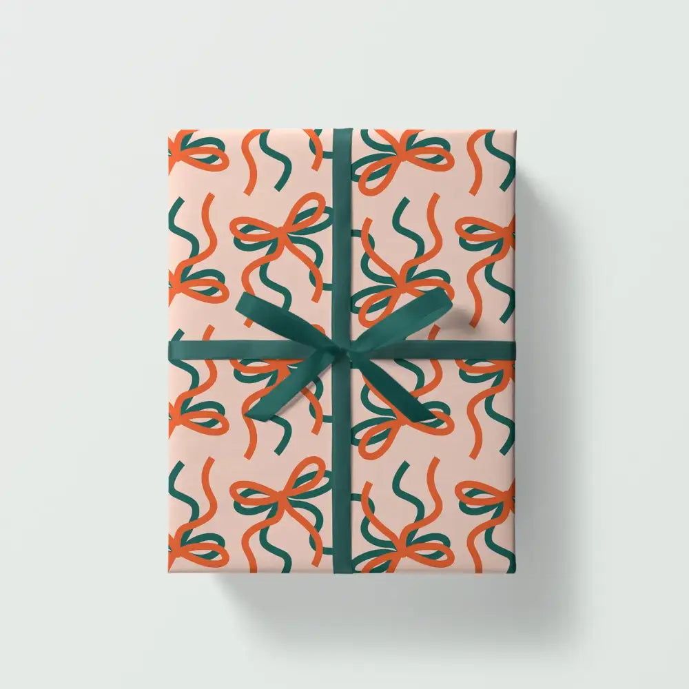 Christmas Bows Gift Wrap - PABOOM