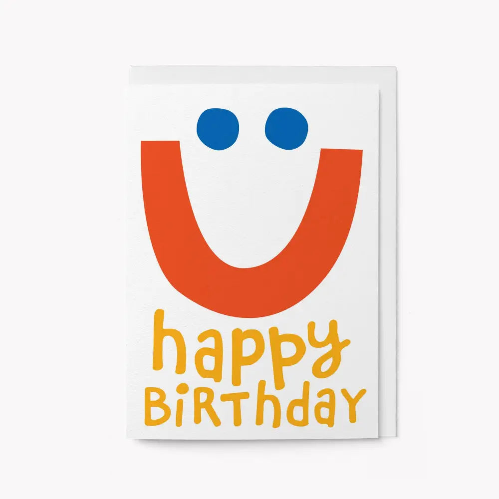 Graphic Factory - Happy Birthday Smile - Greeting Card Standard cello