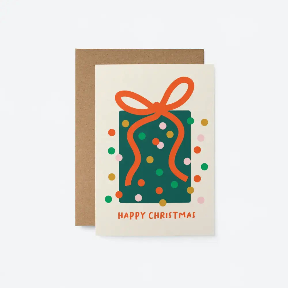 Happy Christmas Present Card - PABOOM