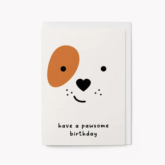 Graphic Factory - Have a pawsome birthday - Greeting Card Standard Cello
