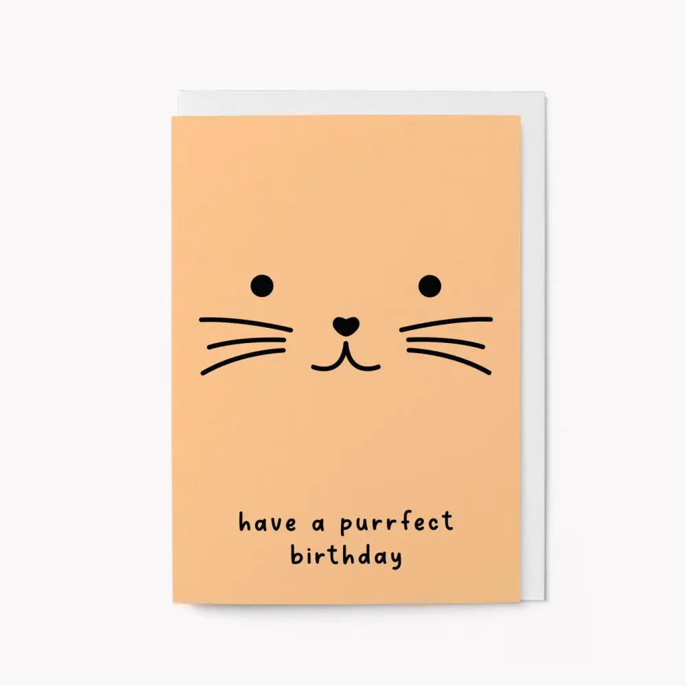 Graphic Factory - Have a purrfect birthday - Greeting Card Standard Cello