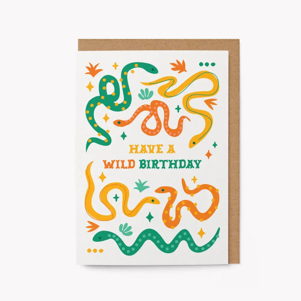 Graphic Factory - Have a wild birthday - Greeting Card Standard cello