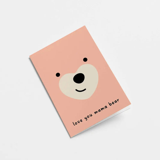 Graphic Factory - Love you mama bear - Mother’s Day Greeting Card Standard Cello