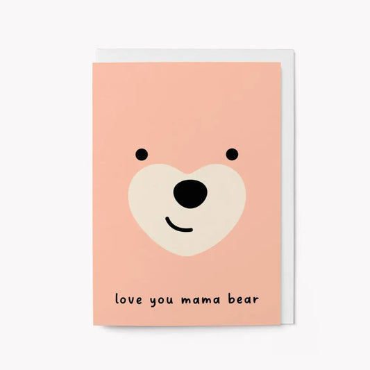 Graphic Factory - Love you mama bear - Mother’s Day Greeting Card Standard Cello