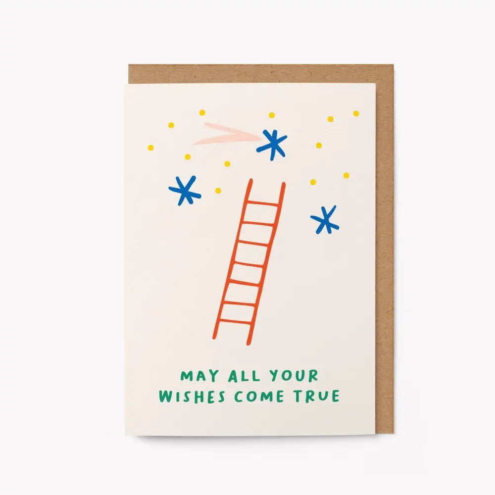 Graphic Factory - May all your wishes come true - Birthday Card Standard cello
