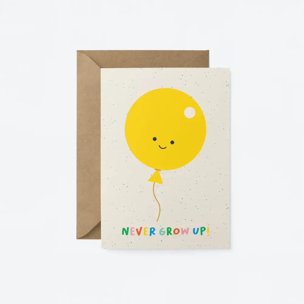 Never Grow Up Card - PABOOM