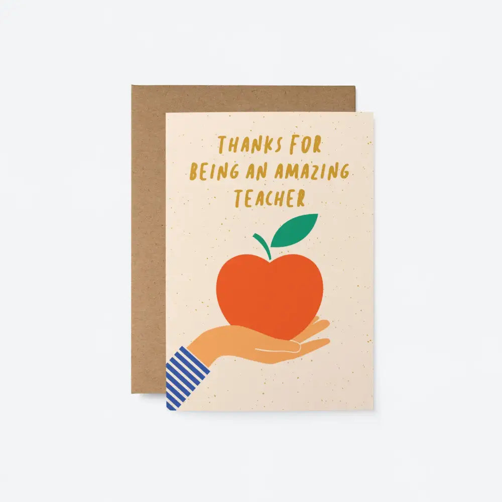 Thank You Amazing Teacher Card - PABOOM