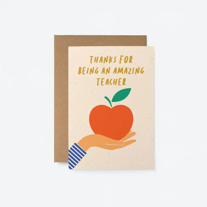 Thank You Amazing Teacher Card - PABOOM