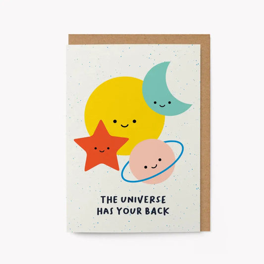 Graphic Factory - The Universe has your back - Greeting Card Standard cello