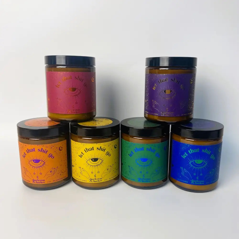 Let That Shit Go Soy Candle - Mandarin, Cypress + Acai - PABOOM