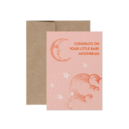 Little Baby Moonbeam New Baby Card - PABOOM