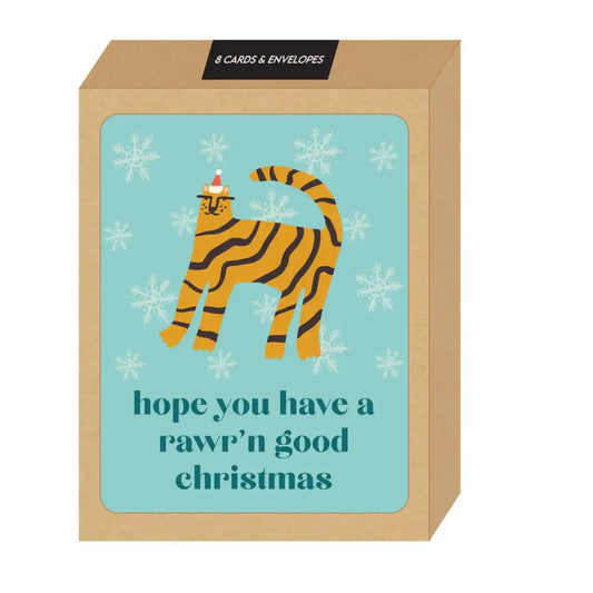 Rawr'n Good Xmas Boxed Cards - PABOOM