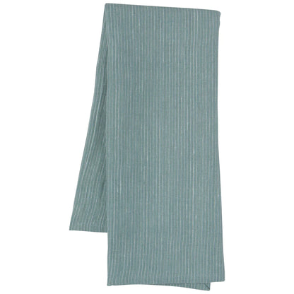 Lagoon Linen Pinstripe Dishtowel