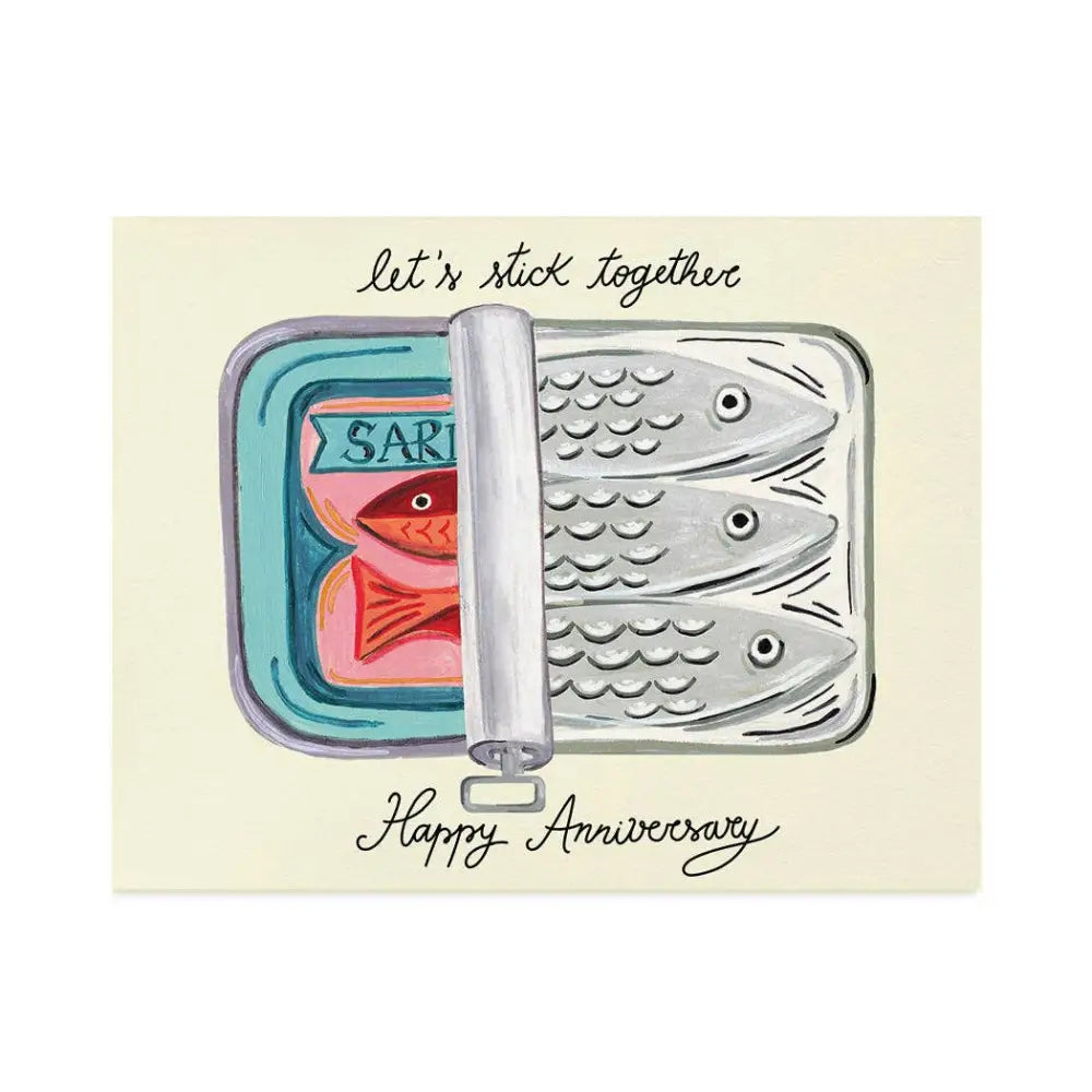 Let's Stick Together - Anniversary Card - PABOOM
