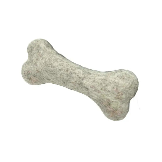 Wool Felted Dog Bone Natural - PABOOM