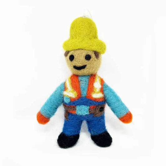 Wool Felted Handyman - PABOOM