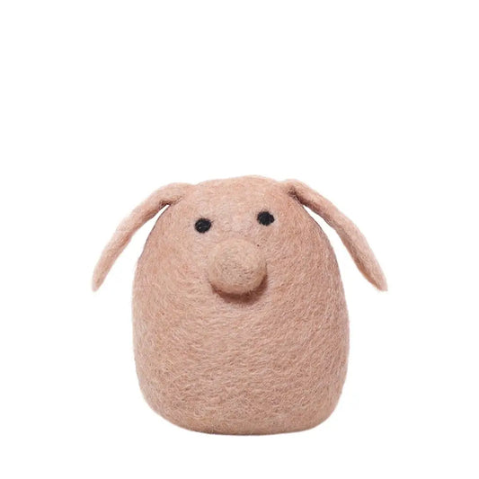 Wool Felted Pig Toy - PABOOM