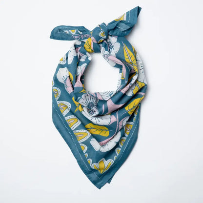 Evangeline Premium Cotton Handmade Bandana - Pastel Colorblock / 34 x 34"