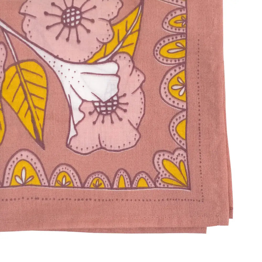 Evangeline Premium Cotton Handmade Bandana - Pastel Colorblock / 34 x 34"