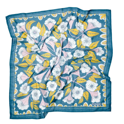 Evangeline Premium Cotton Handmade Bandana - Pink / 22 x 22"