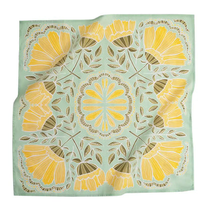 Hazel Premium Cotton Handmade Bandana - 22 x 22"