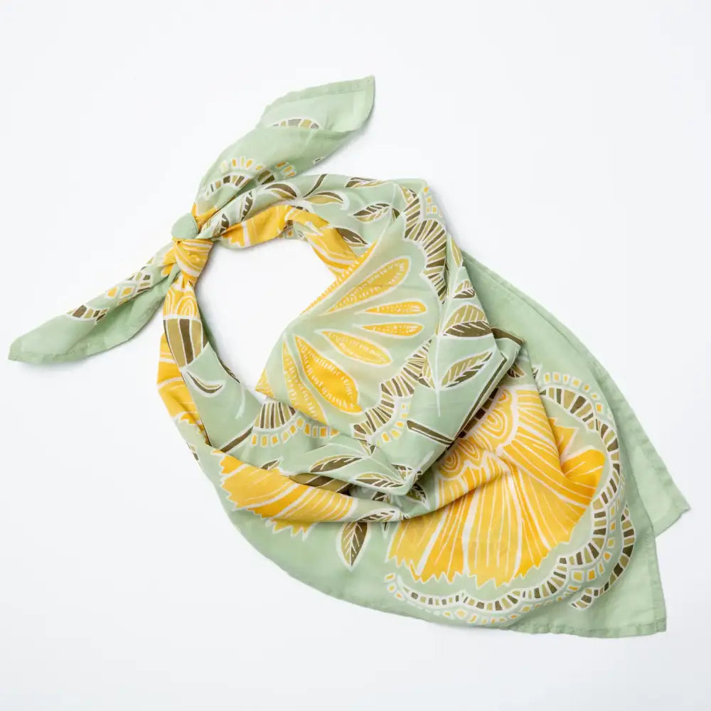 Hazel Premium Cotton Handmade Bandana - 22 x 22"