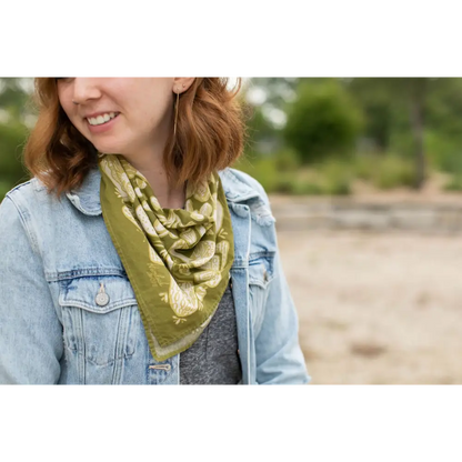 Mushrooms Bandana - 34 X 34"