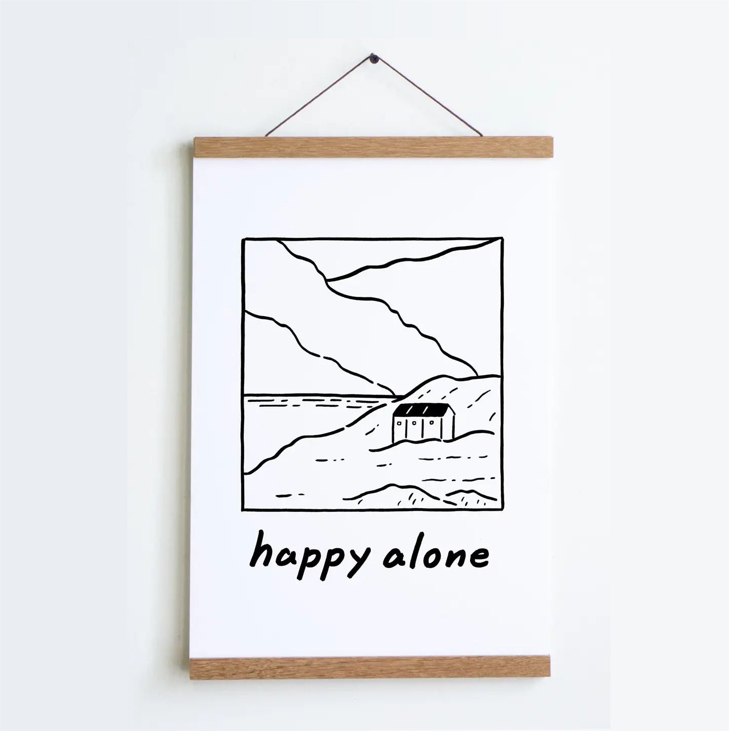 Happy Alone Print