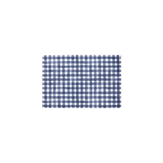 Watercolour Plaid Placemat Navy - PABOOM