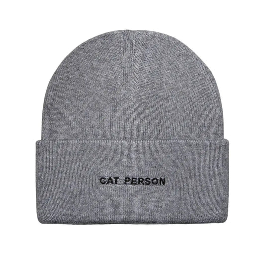 HATPHILE - HatPhile Cat Person Embroidered Beanie – Celebrate Your Love for Cats in Style Black