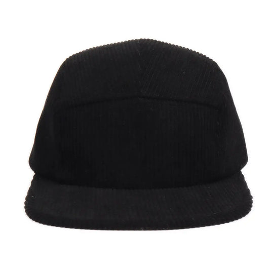 HATPHILE - Corduroy 5-Panel Hat Black Cord