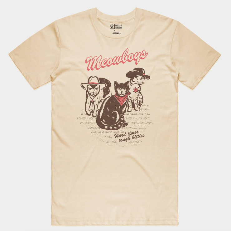 Meowboys Western Tee