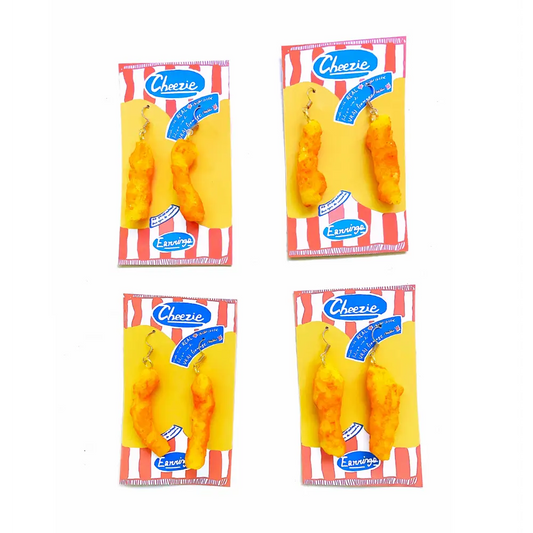 Hissing Mink - Cheezie Earrings - four pairs novelty earrings designed