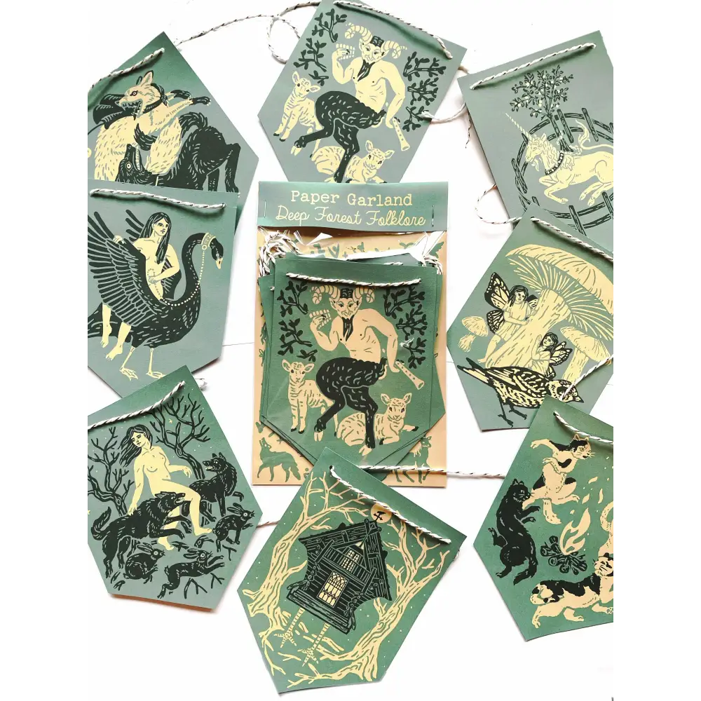 Deep Forest Folklore Paper Garland  - PABOOM