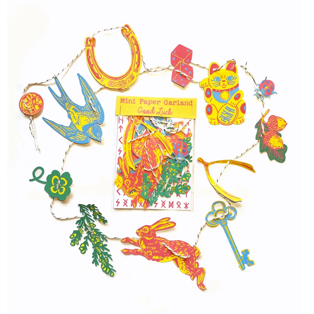 Good Luck Mini Paper Garland  - PABOOM