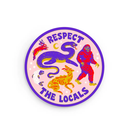 Hissing Mink - Respect the Locals Cryptid Sticker