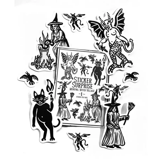 Hissing Mink - Sticker Surprise - Medieval Witch Village