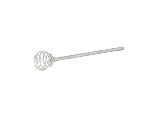 Onyx stainless steel honey dipper with coiled wire head - PABOOM