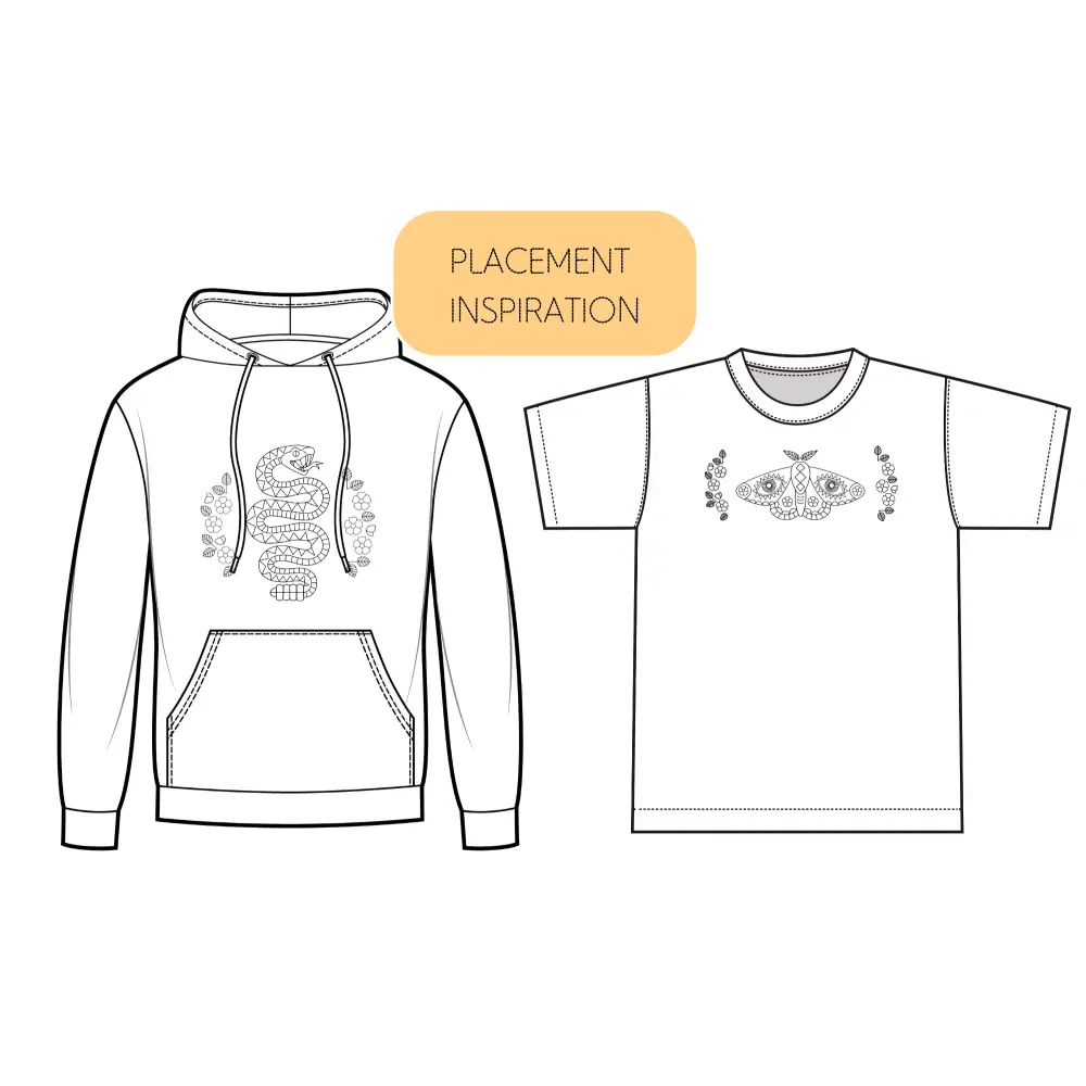 Hook Line & Tinker Embroidery Kits - Mystic Desert Stick and Stitch Bundle - clothing design sketches