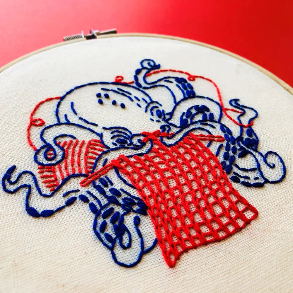709 Tinker Hook Line & Tinker Embroidery Kits - Octopus Knitting Complete Kit