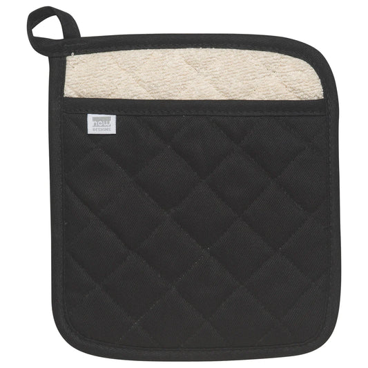 Black Pocket Potholder