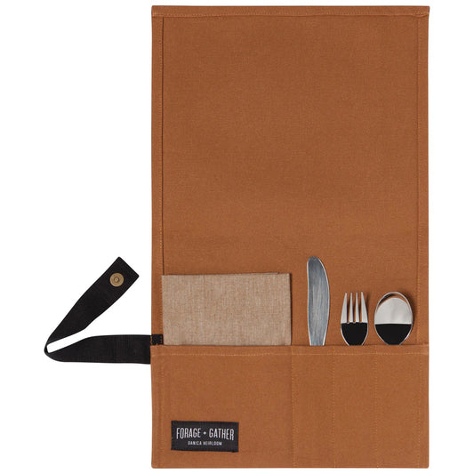 Brown Forage and Gather On the Go Cutlery Set