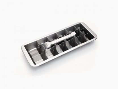 Onyx stainless steel ice cube tray with lever release handle - PABOOM