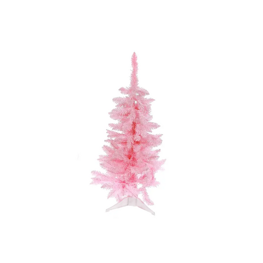 IH Casa Decor - 3’ SPRUCE PINK XMAS TREE PVC 120 NORMAL TIPS W/PLASTIC STAND