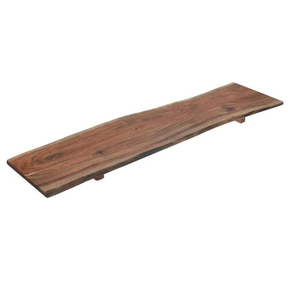 IH Casa Decor - Acacia Wooden Live Edge Rectangular Serving Board Large Brown