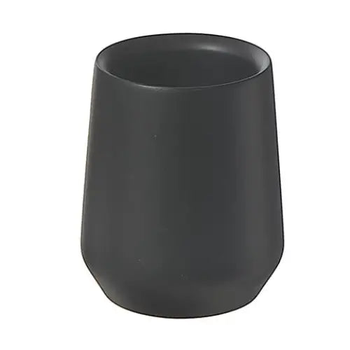black polyresin bathroom tumbler black